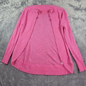 Lilly Pulitzer Sweater Womens XS‎ Pink Cardigan Open Front Cozy Preppy Knit